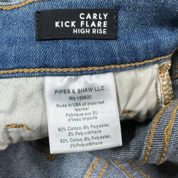 Veronica Beard Carly Kick Flare High Rise Jeans in Clearwater Size 24/00 NWT - Picture 6 of 10